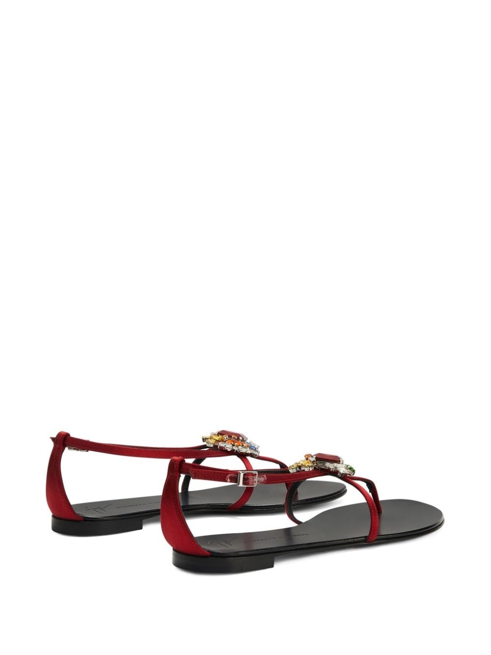 Tarassacum crystal-embellished flat sandals - 3