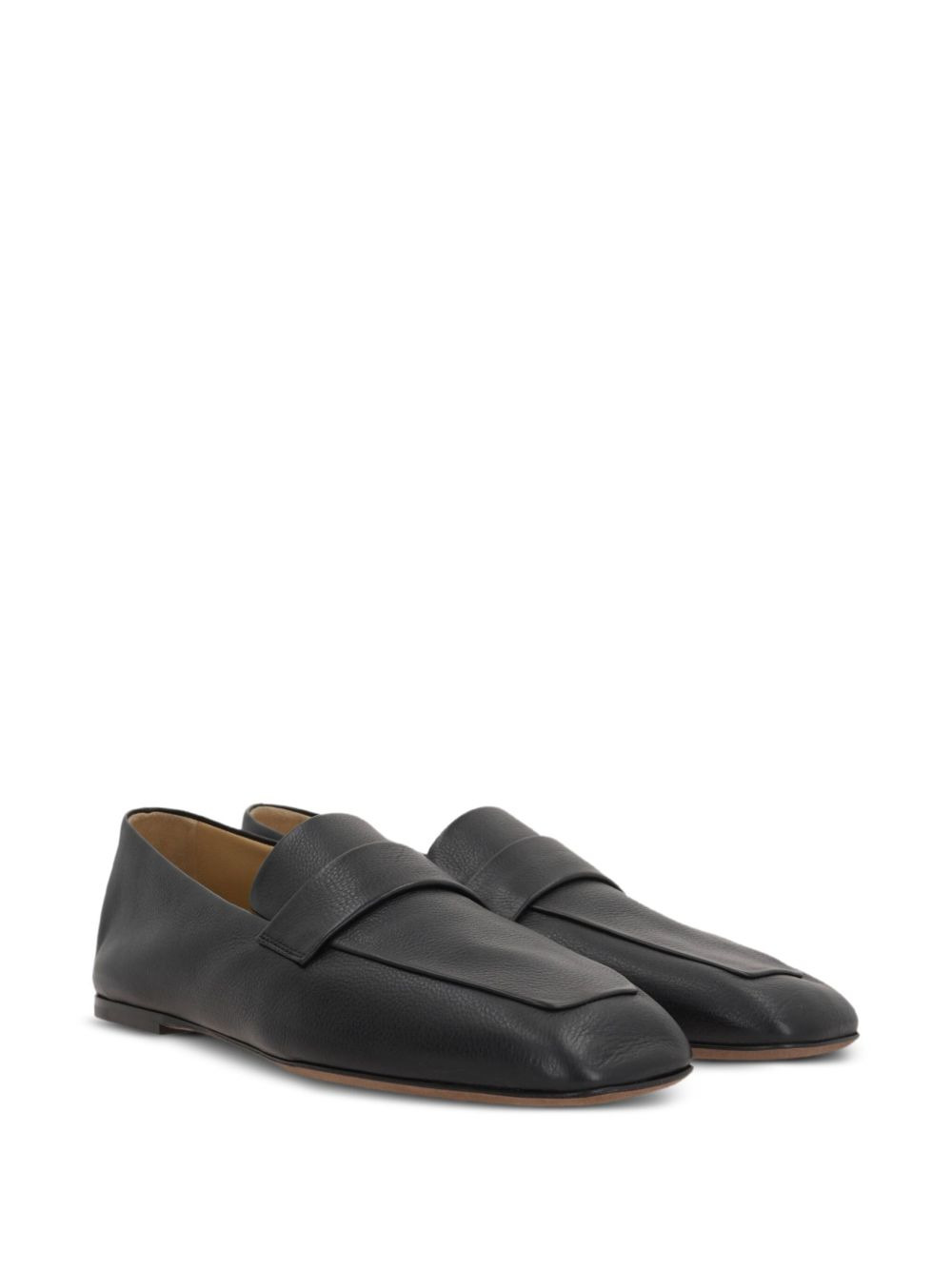 leather penny loafers - 2