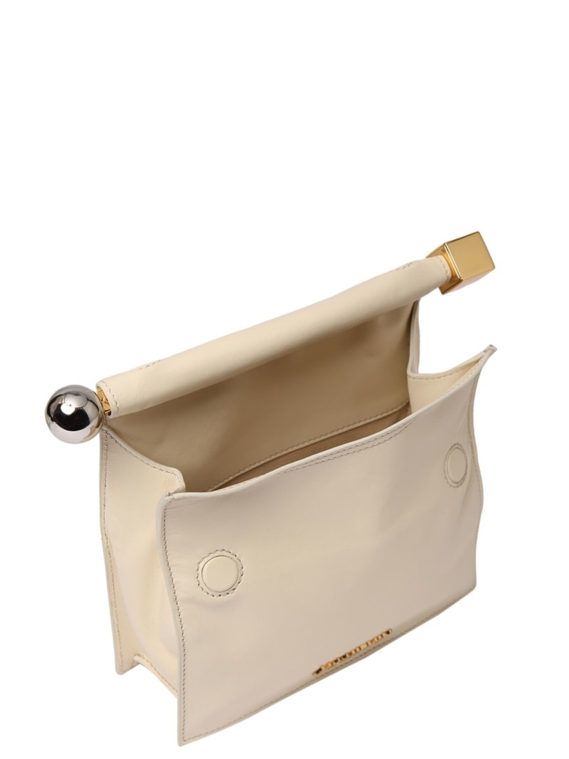 La Petite Pochette Rond leather clutch - 5