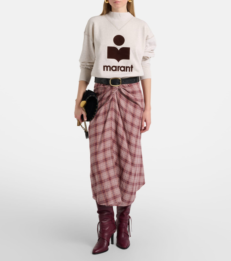 Isabel Marant Étoile Moby logo cotton-blend sweatshirt outlook