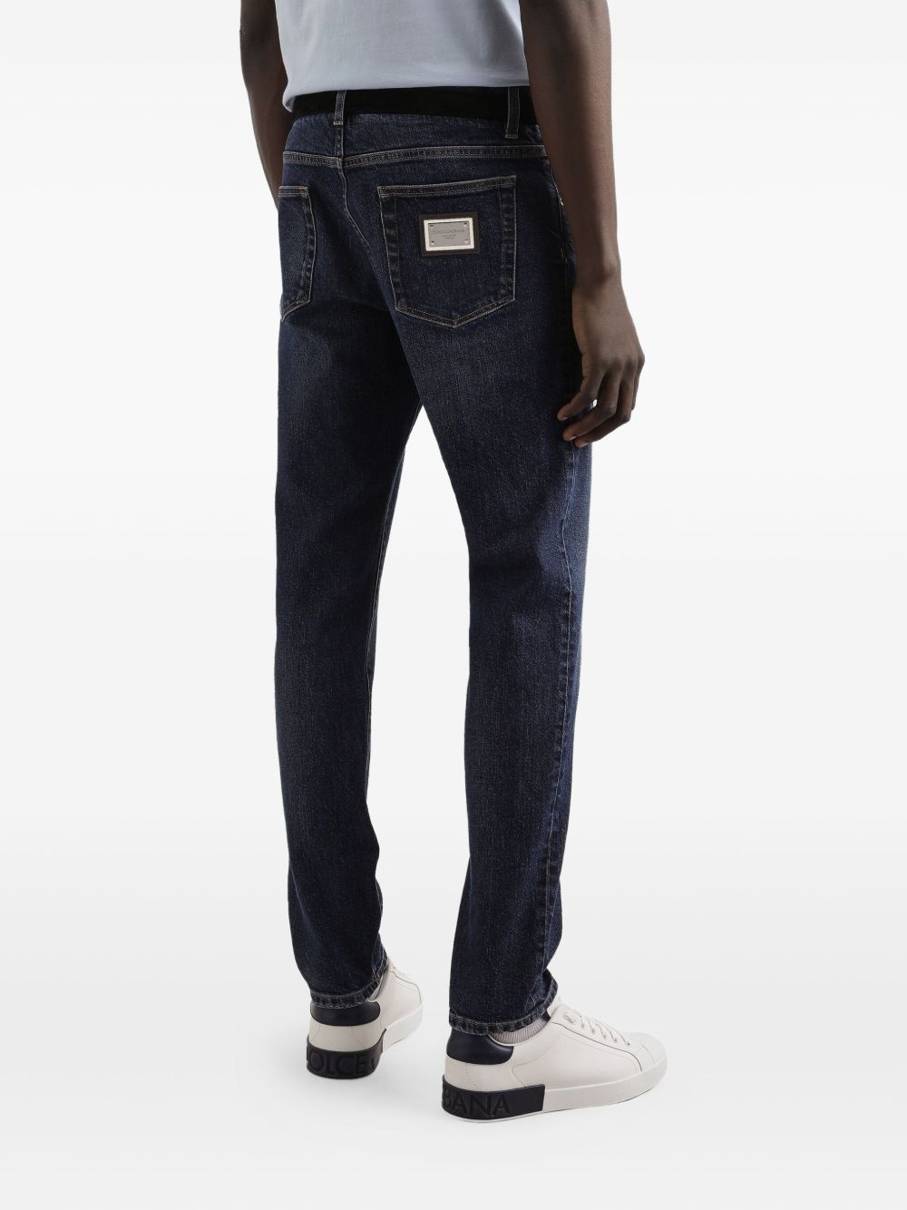 logo-plaque jeans - 5