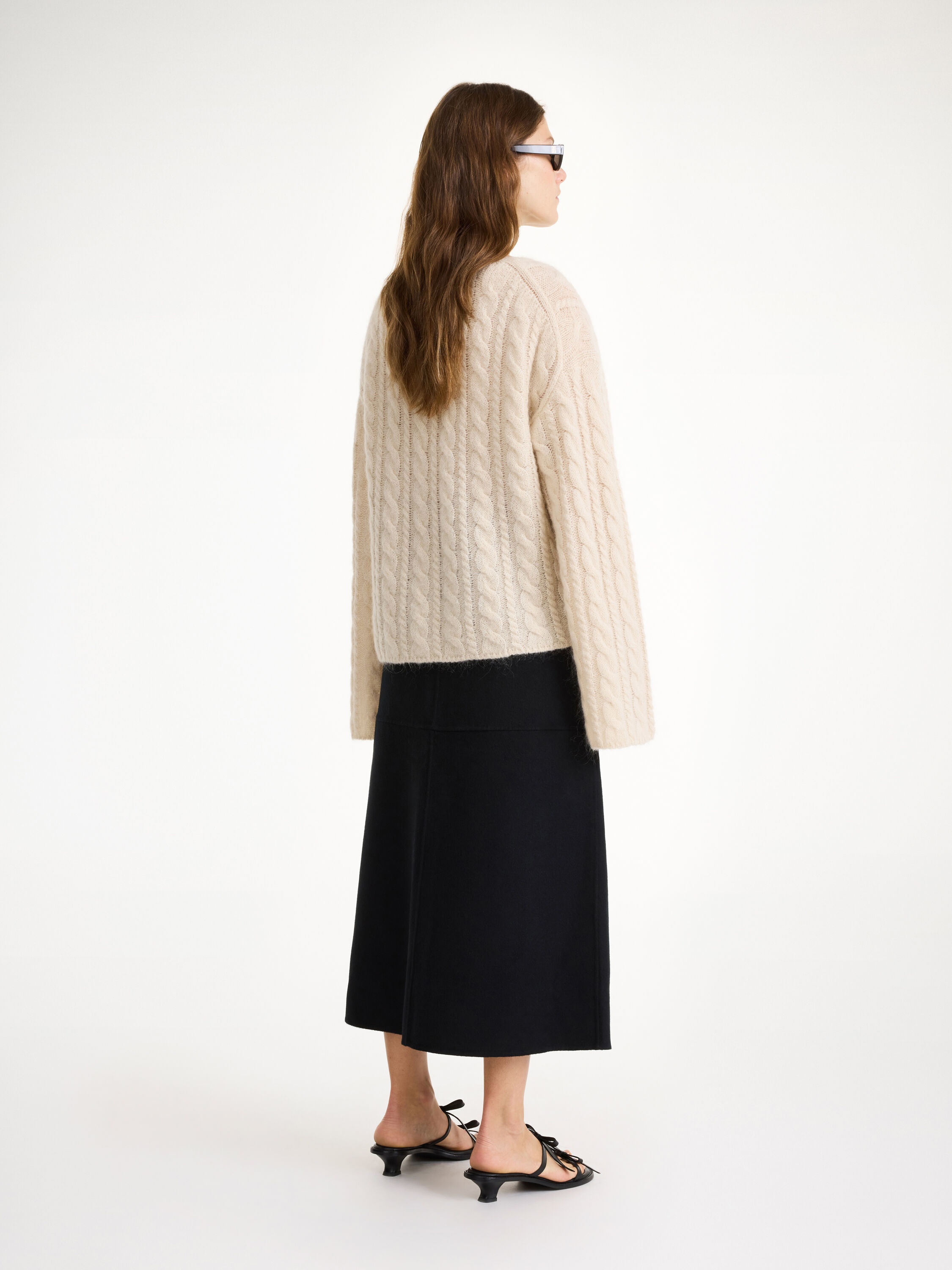 Angello wool midi skirt - 3