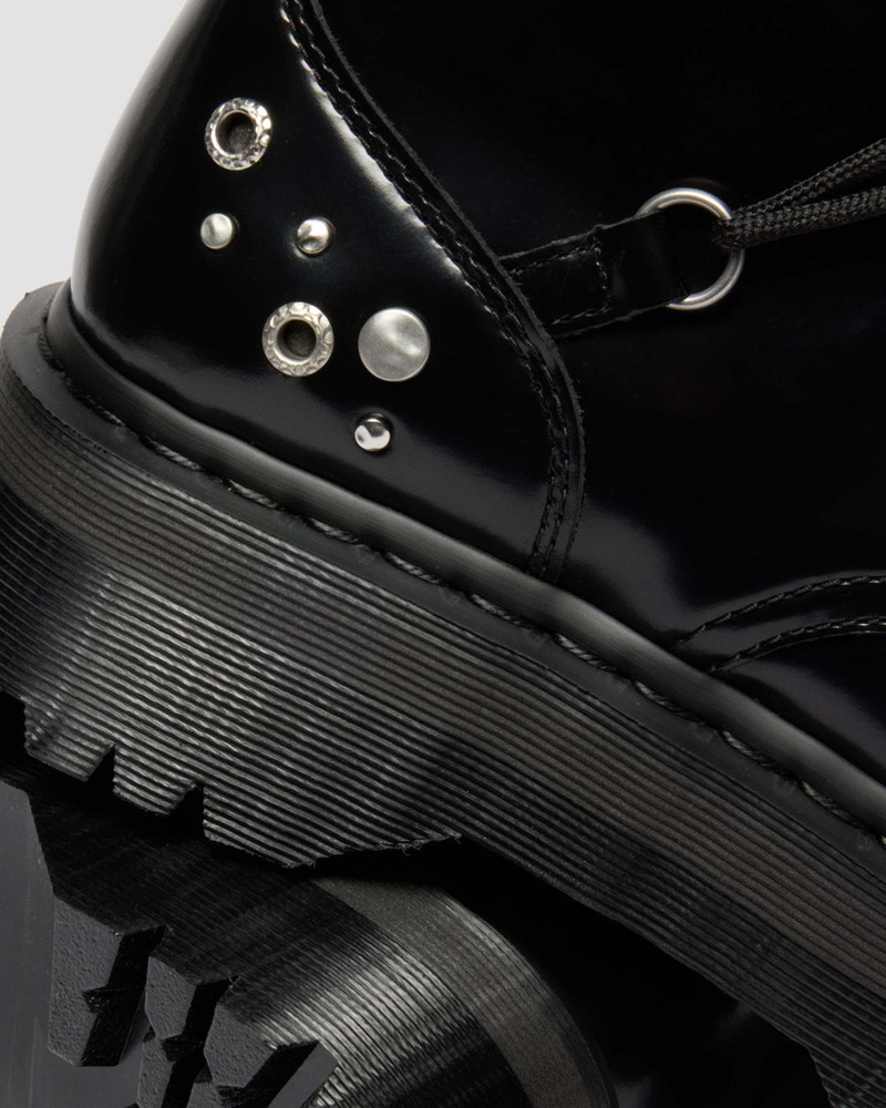 JADON HI Studded Buttero Leather Platform Boots 7