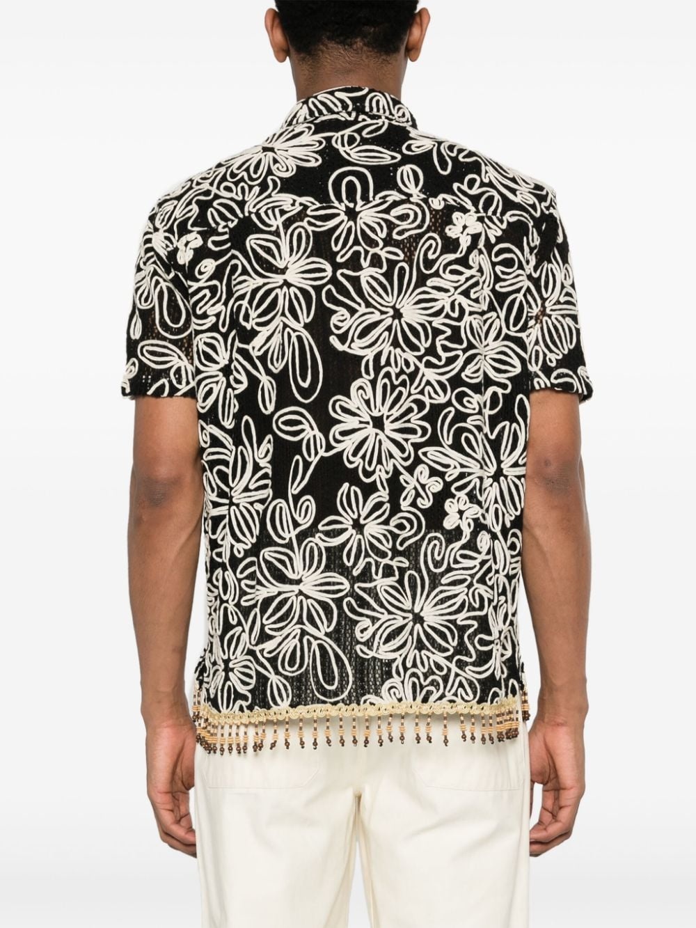 floral-embroidered shirt - 4