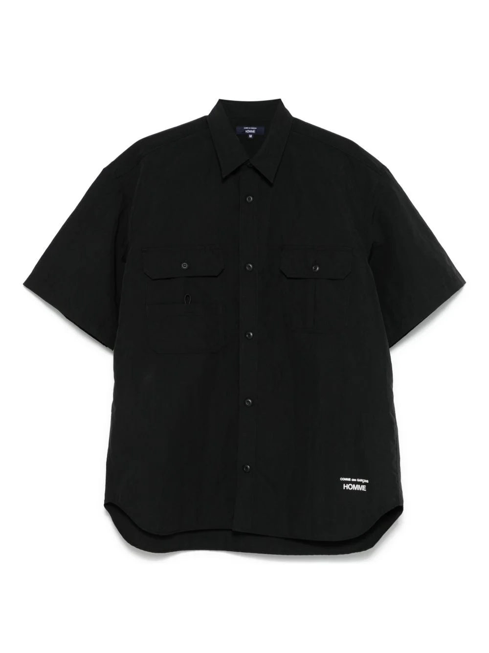 logo-embroidered shirt - 1