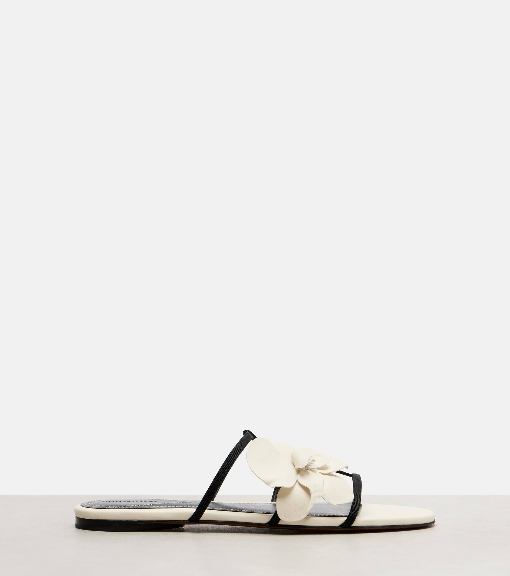 Orchid leather sandals - 4