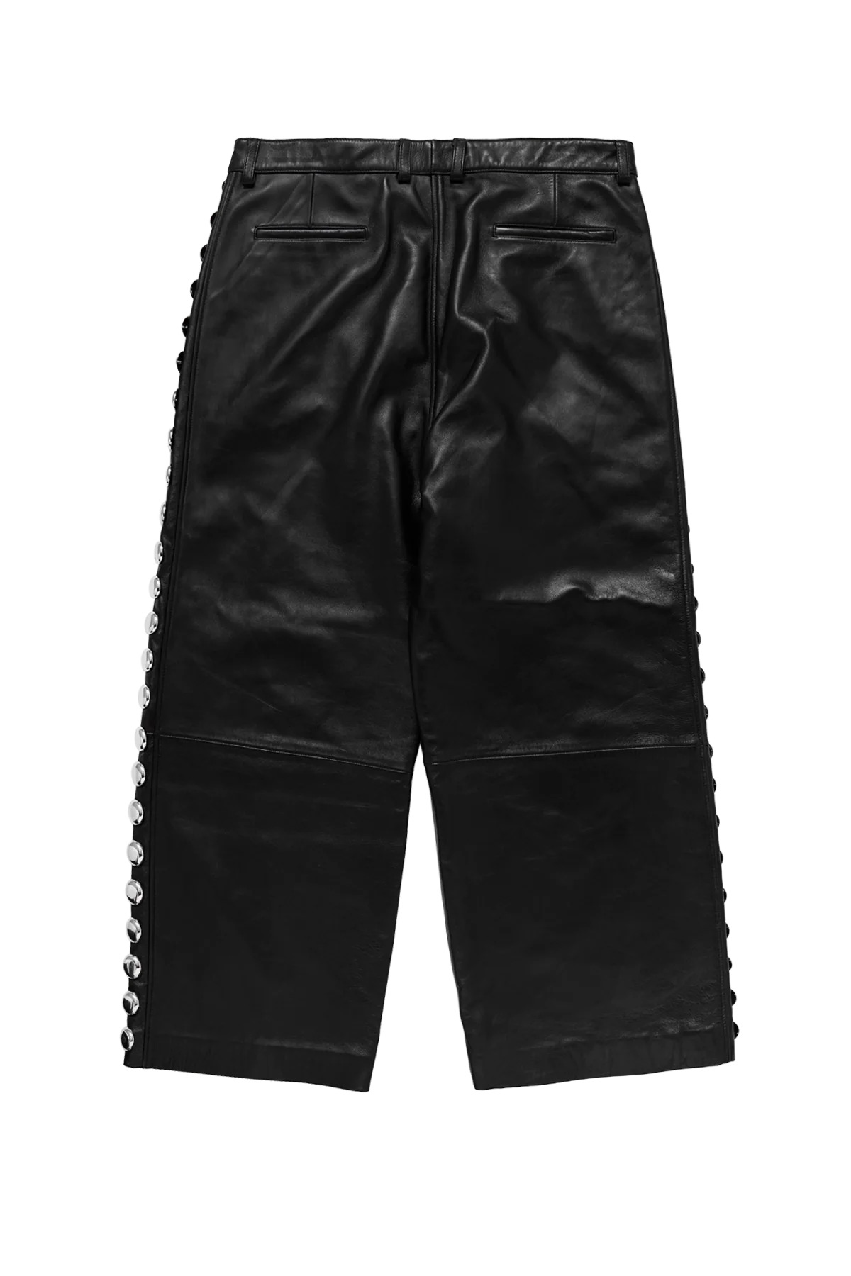 Vaquera Studded Leather Trousers Black - 2