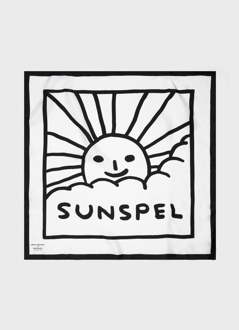 Sunspel x David Shrigley Silk Scarf 1