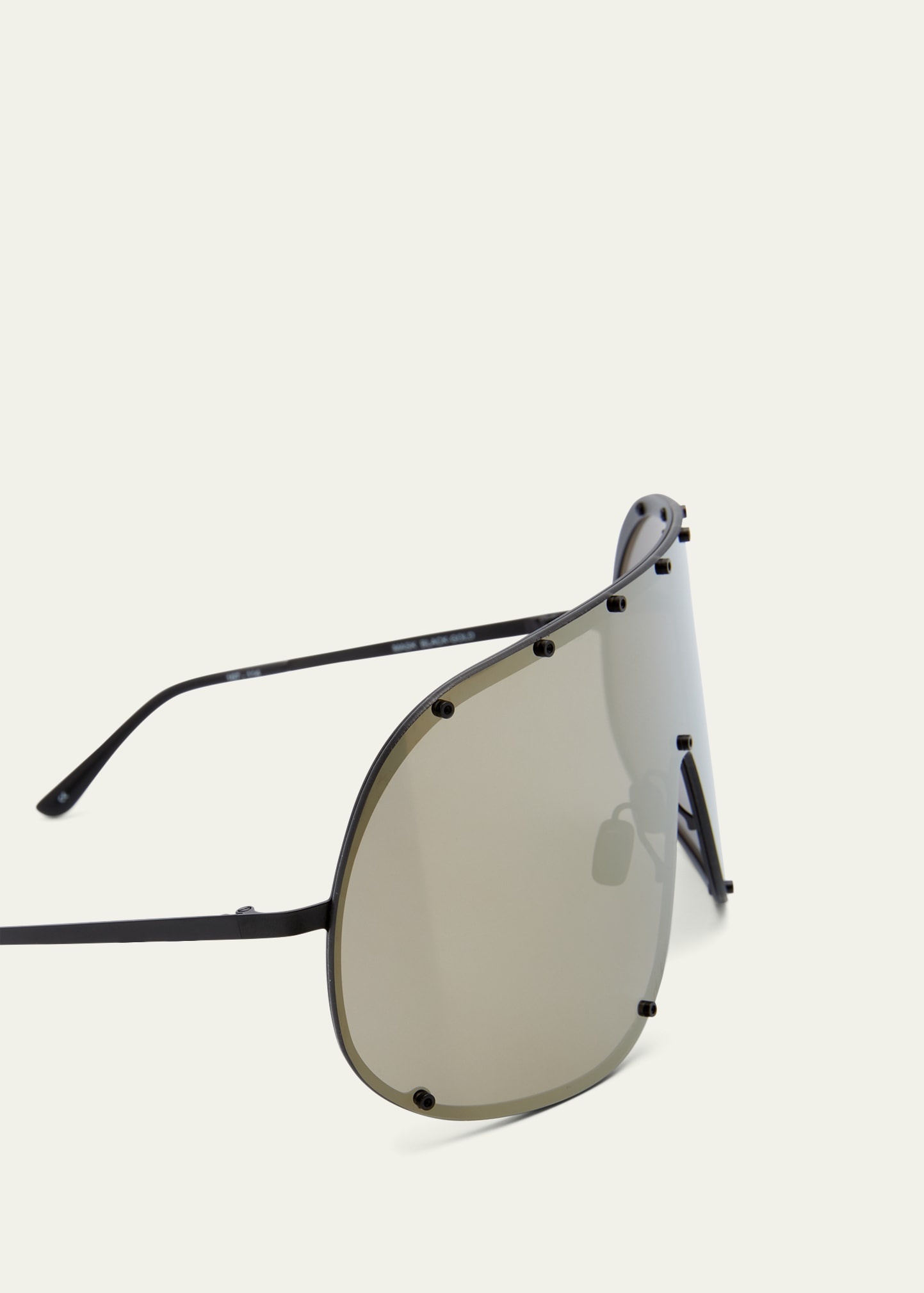 Men's Rimless Stainless Steel Shield Sunlgasses - 3