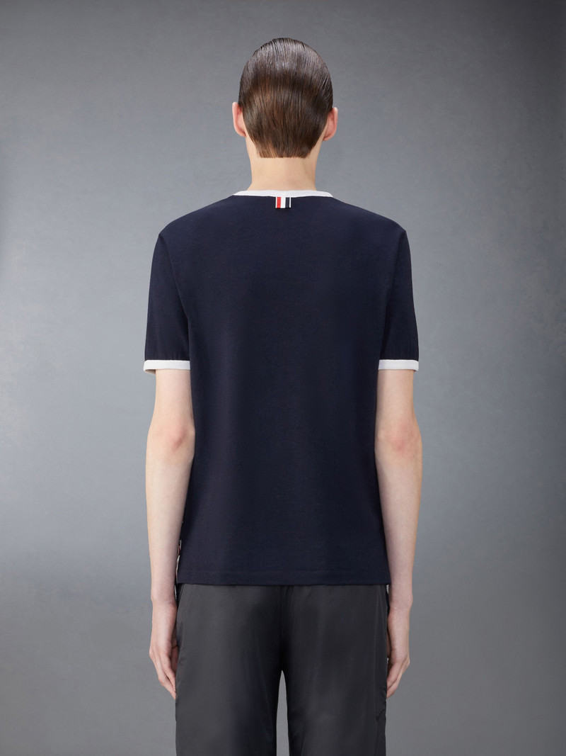 Thom Browne Wool Jersey Ringer Tee outlook
