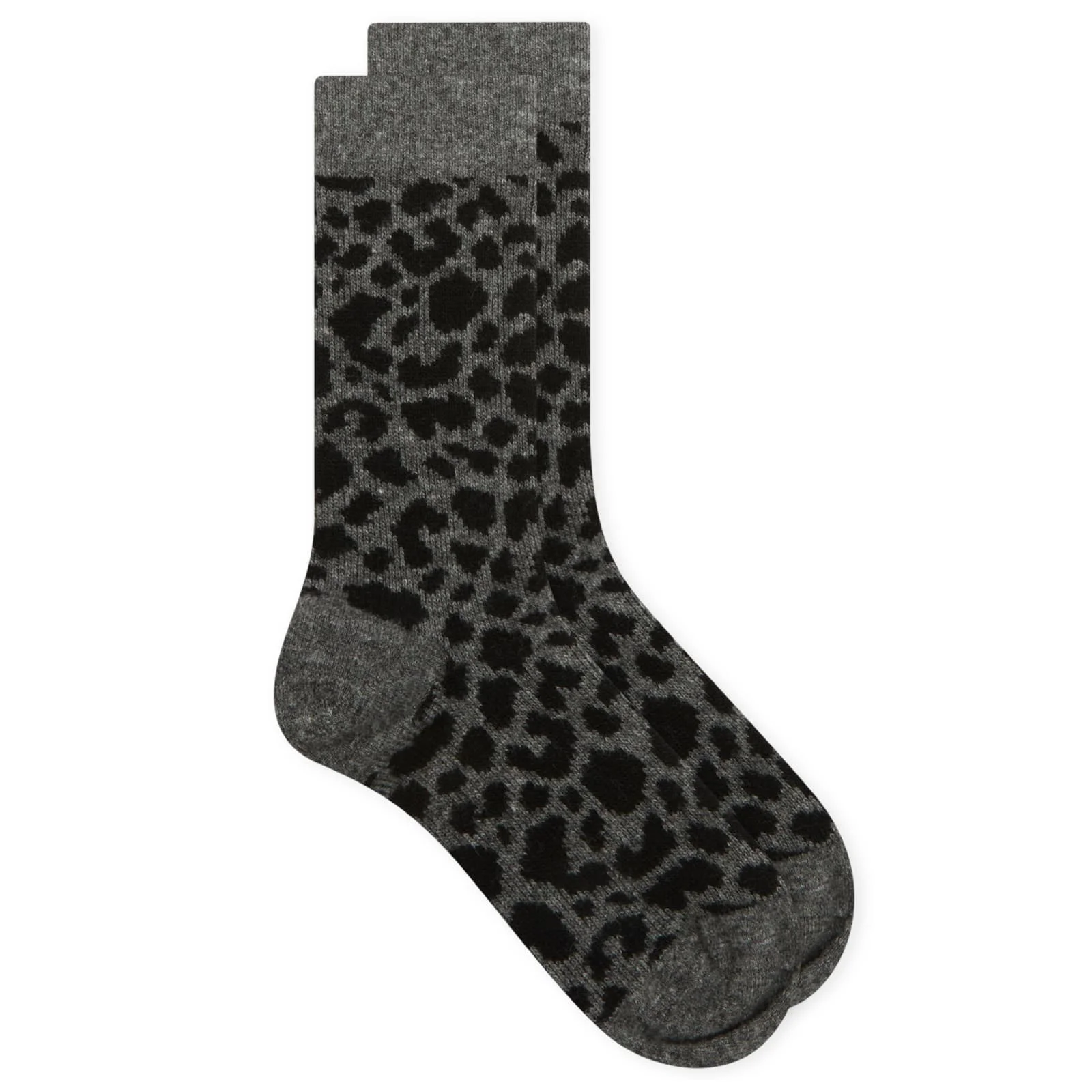 RoToTo Leopard Pattern Merino Sock - 1