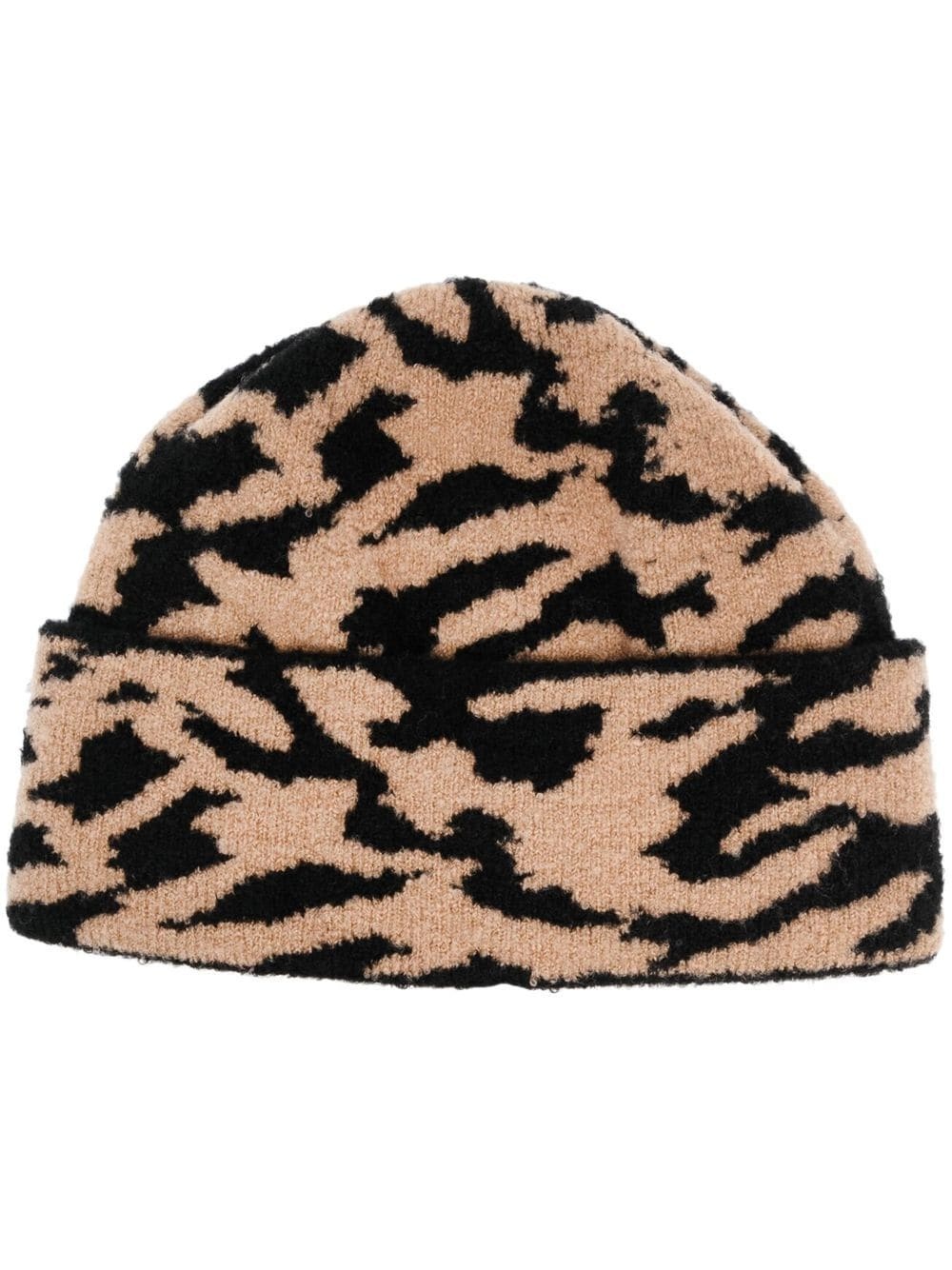 animal print beanie hat - 1