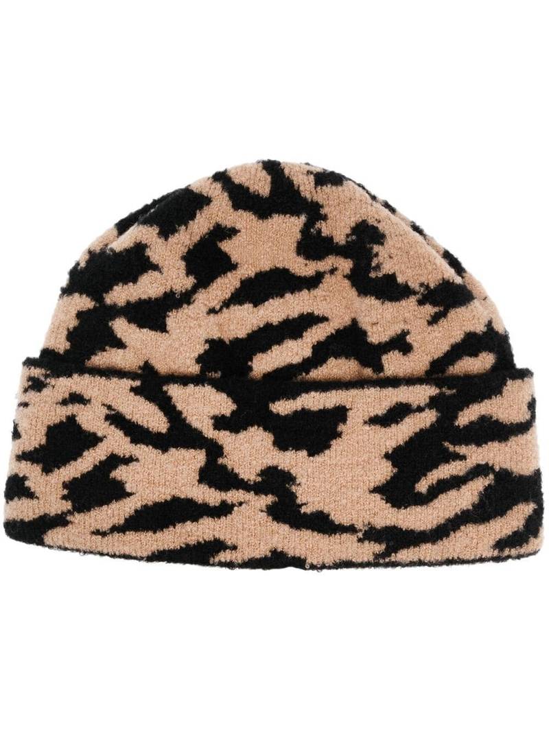 animal print beanie hat 1