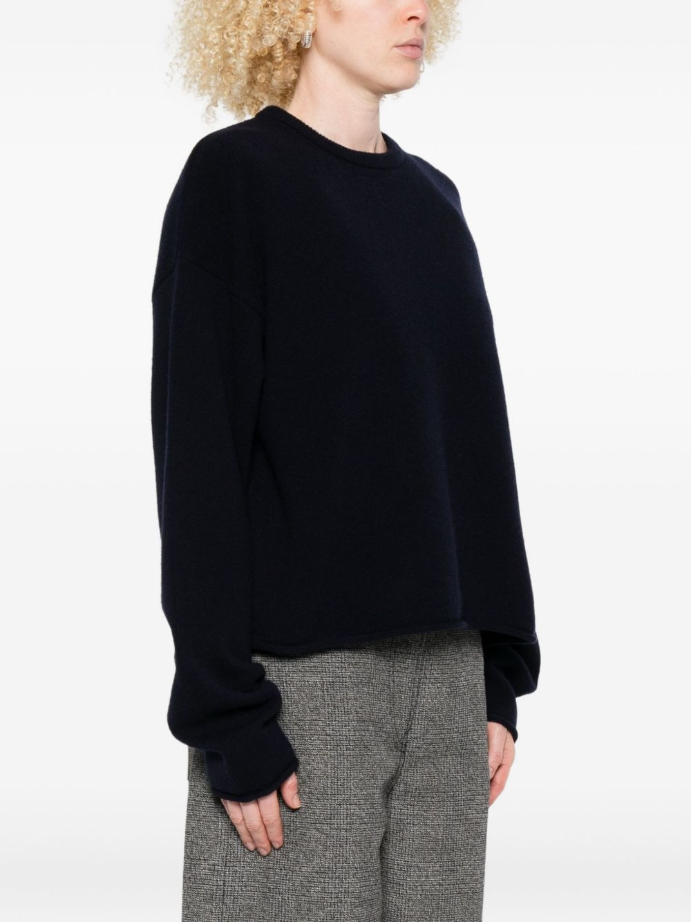 crew-neck cashmere-blend sweater - 3