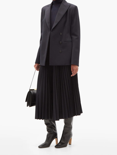 Jil Sander Plissé-knit jersey midi skirt outlook