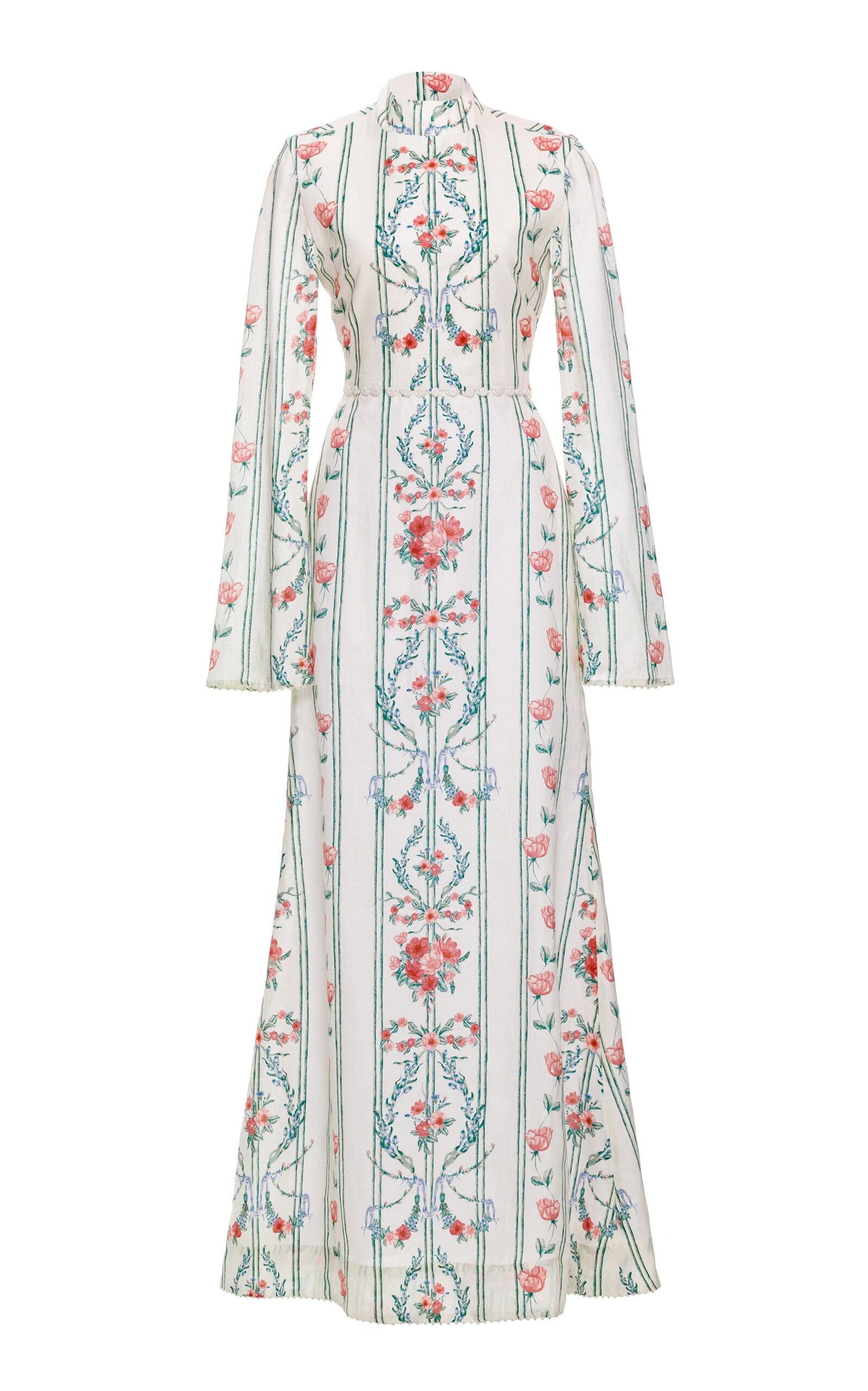 Arcilla Printed Linen Maxi Dress floral - 1