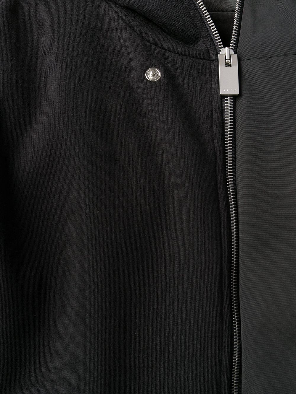 flap overlay zip hoodie - 5