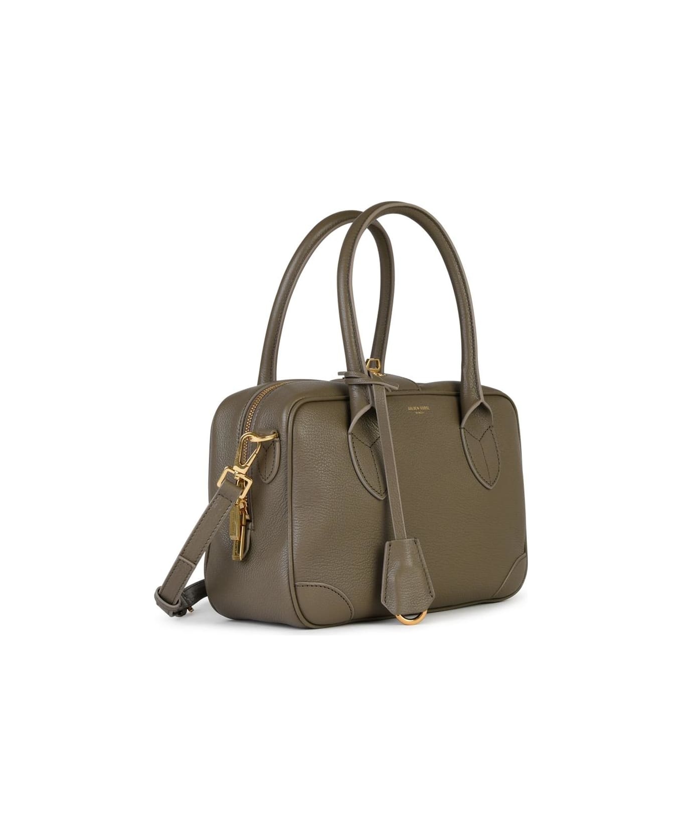 'vita' Beige Leather Top Case - 2