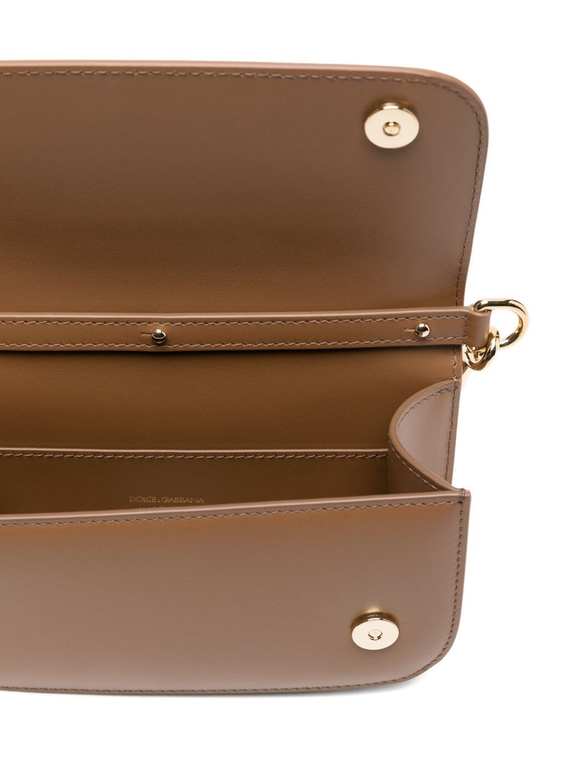 logo-plaque leather cross body bag 5