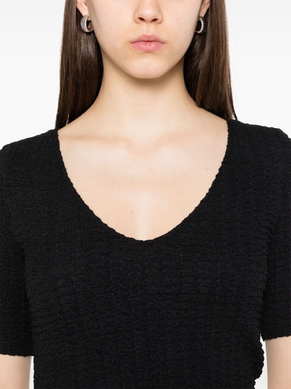 cotton-blend T-shirt - 5