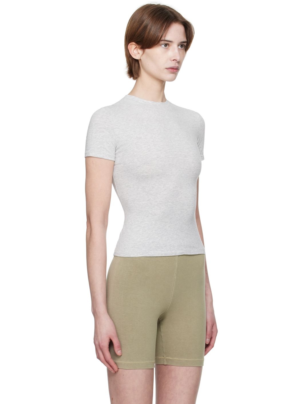 Gray Cotton Jersey T-shirt - 3