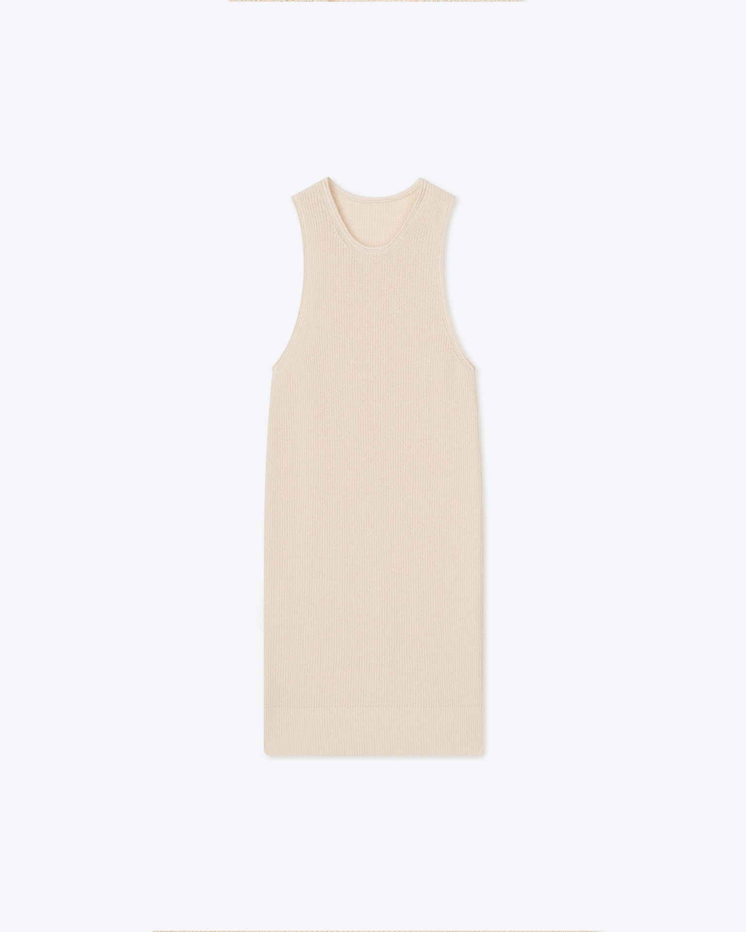 ZENO - Textured-cotton tank top - Creme - 6