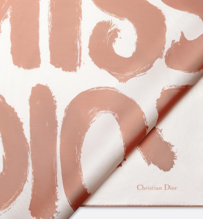 Miss Dior Graffiti 70 Square Scarf 4