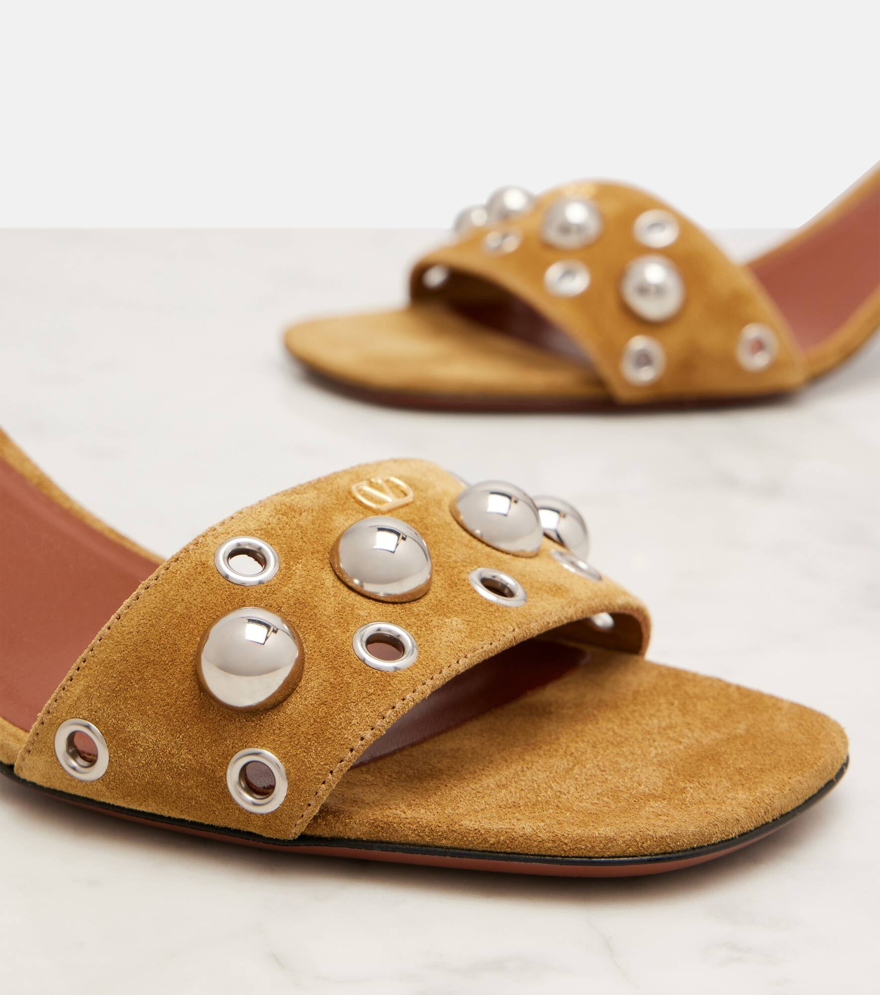Nellcôte 105 studded suede sandals - 5