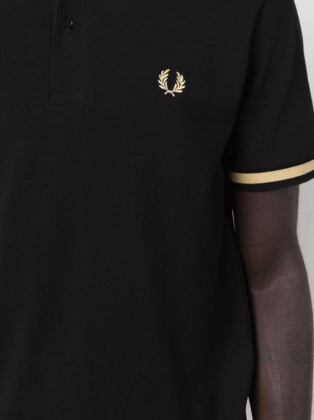 embroidered-logo cotton polo shirt - 5