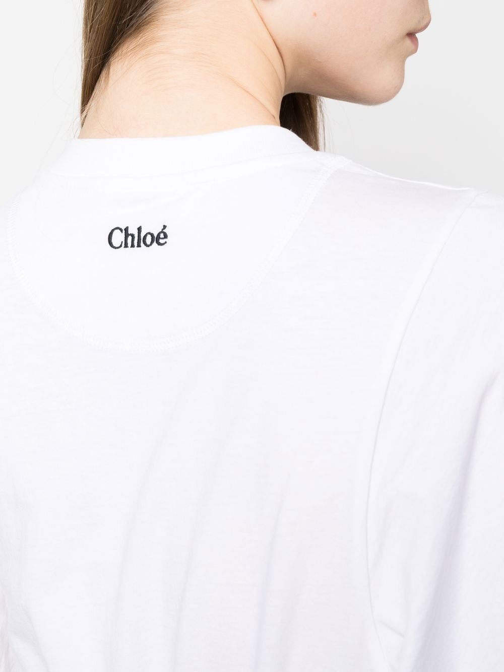 embroidered-logo round-neck T-shirt - 5