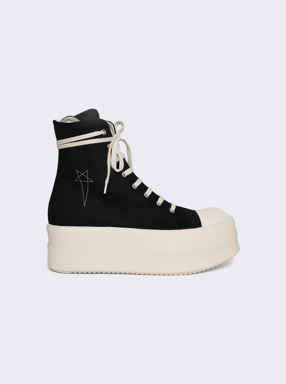 Double Bumper High Top Sneakers Black/Pearl/Milk - 1