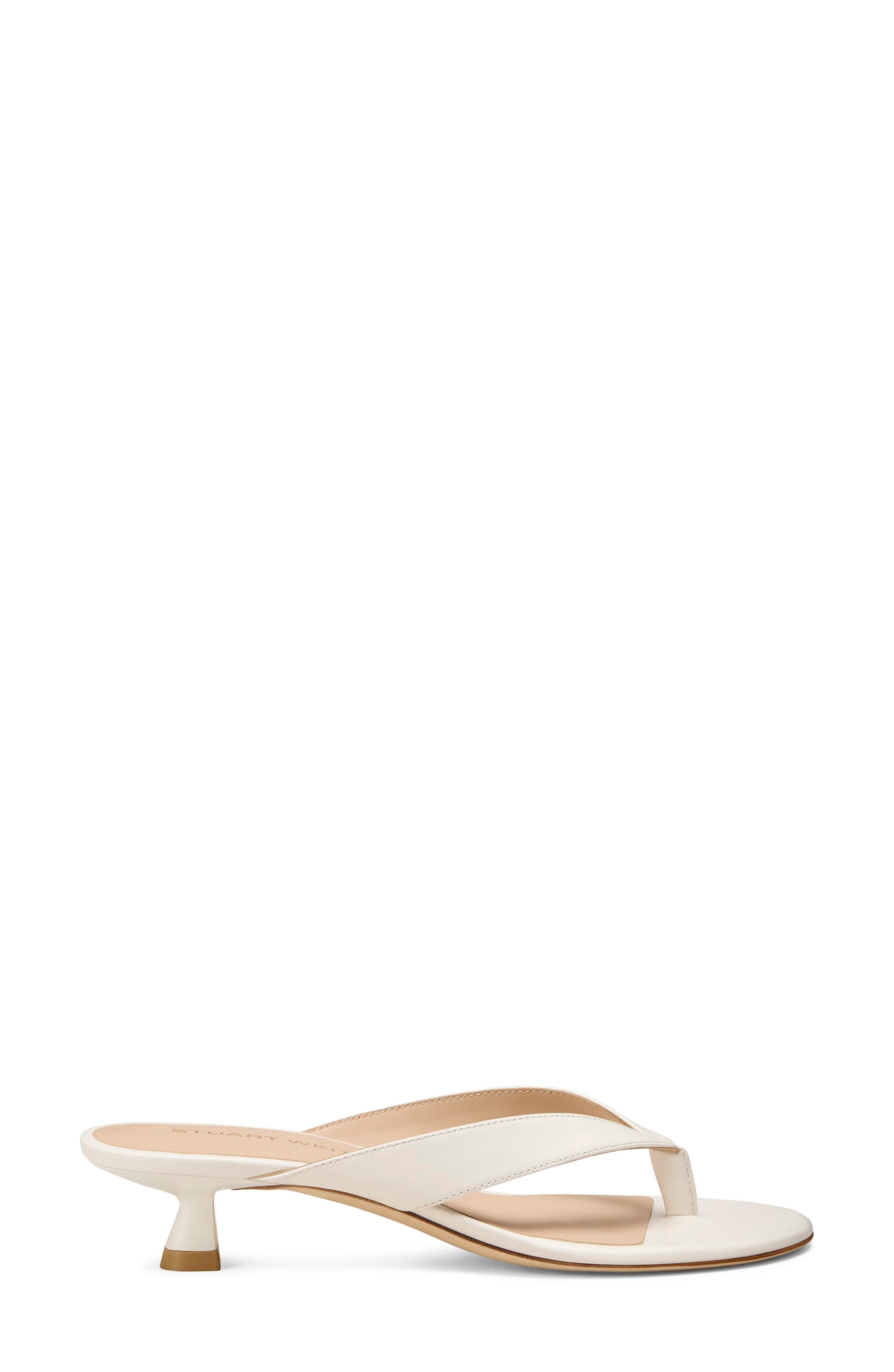 Stuart Weitzman Rio Kitten Heel Sandal in Cream at Nordstrom - 3