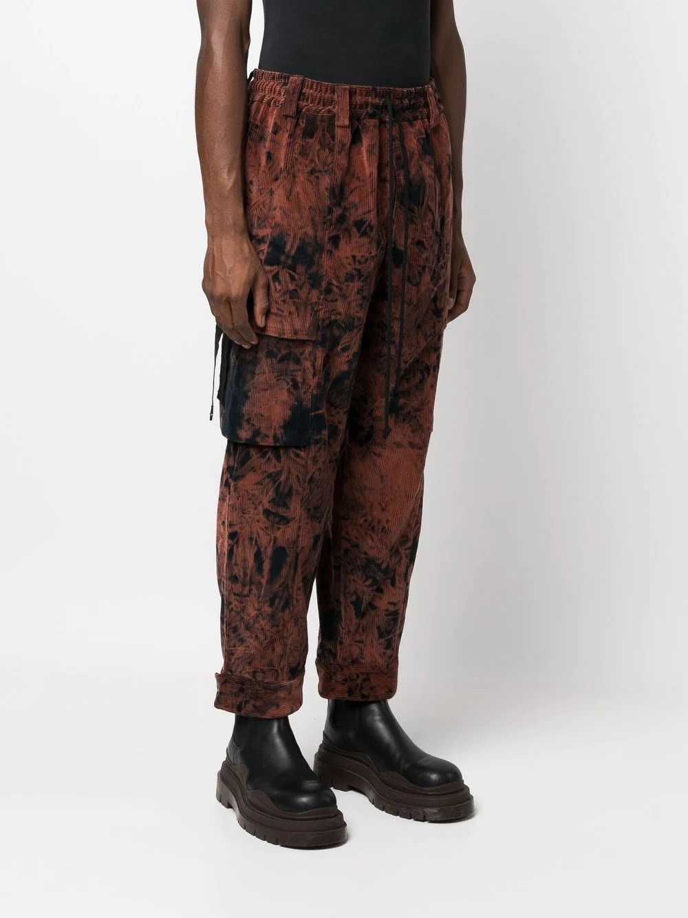 bleached tapered trousers - 3