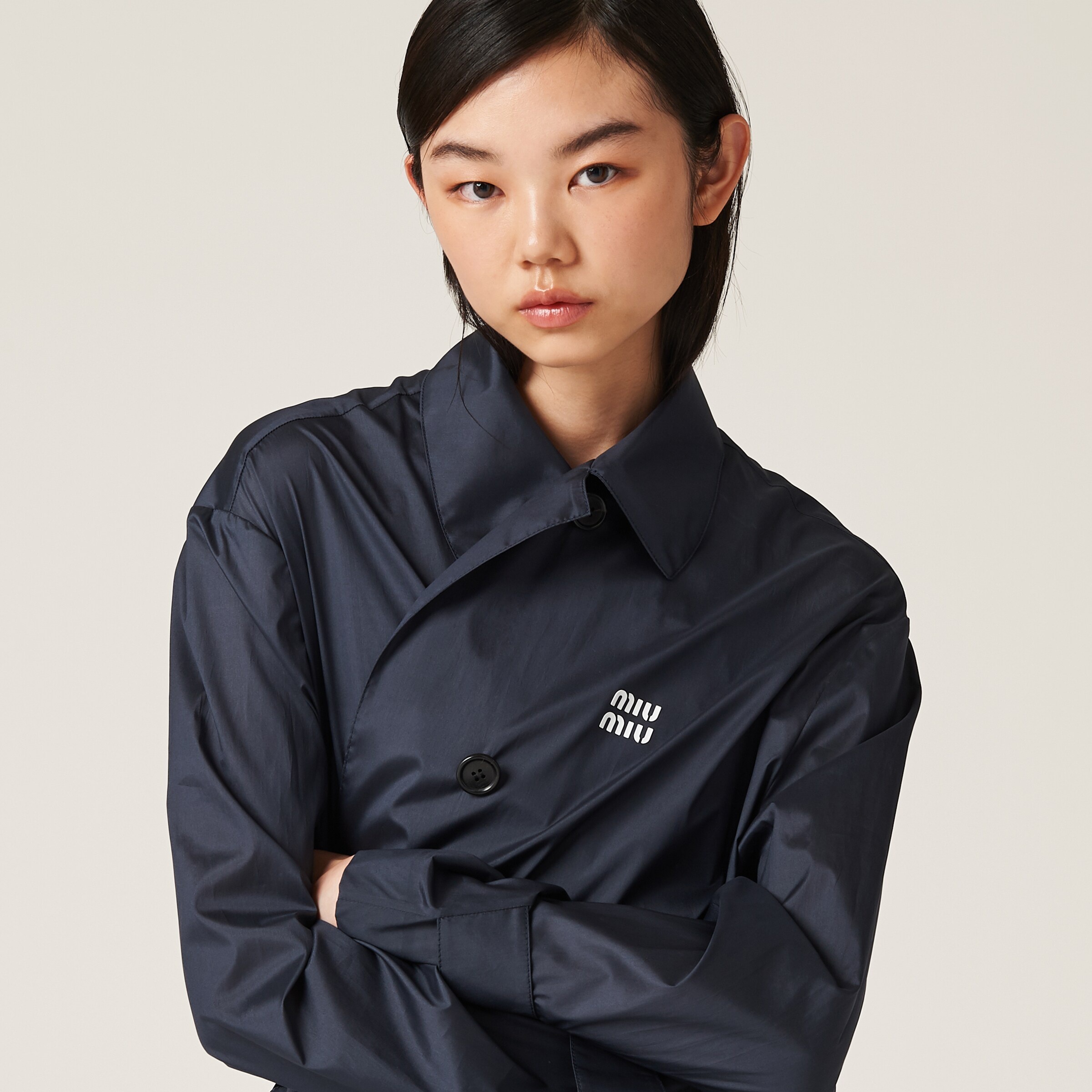 Technical silk coat - 4