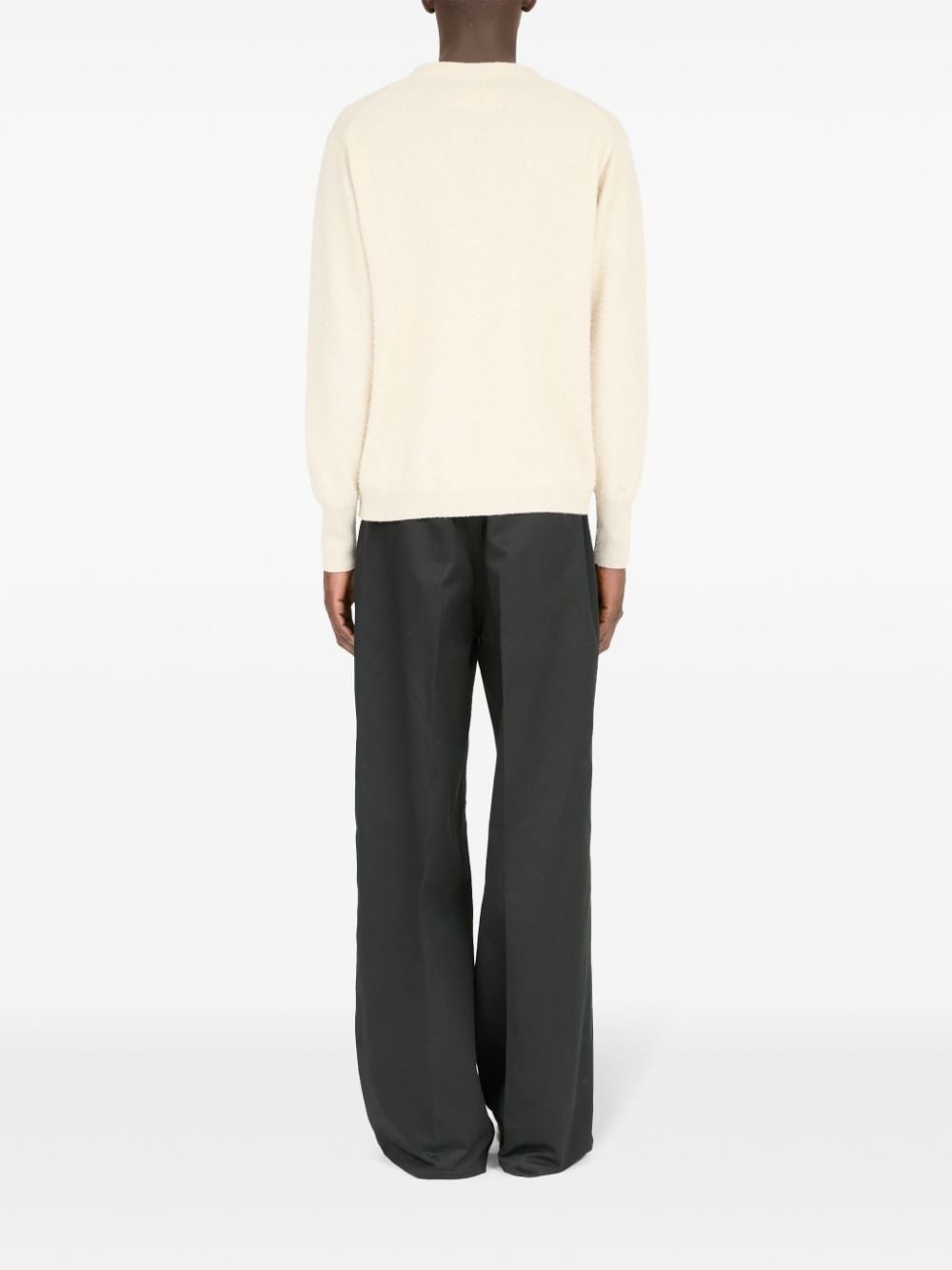 V-neck cashmere-cotton cardigan - 4