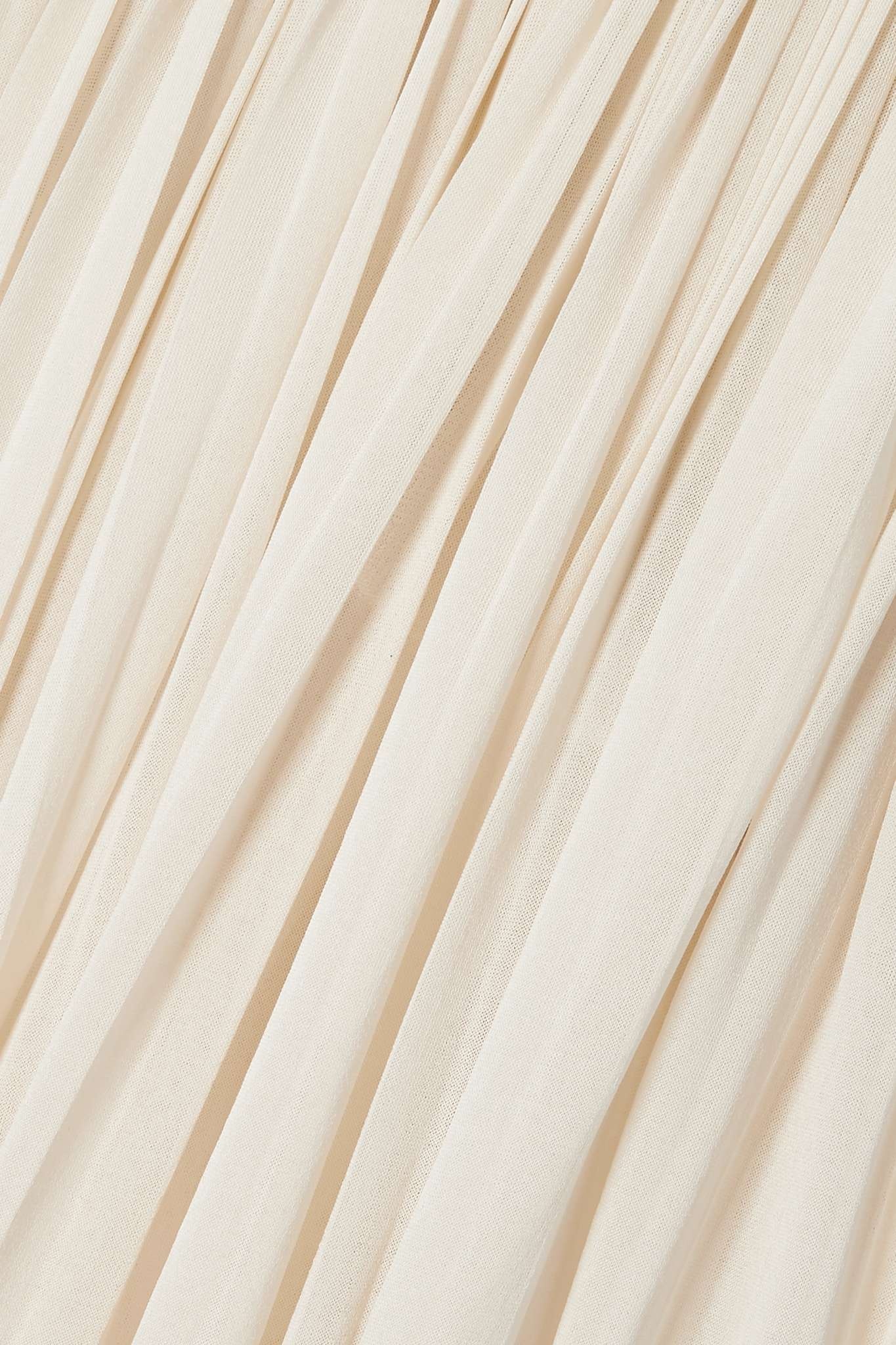 Pleated chiffon maxi skirt - 4