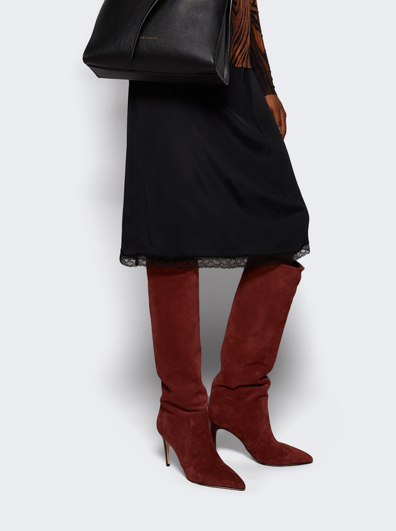 PARIS TEXAS Suede Stiletto Boot 85 Brandy outlook