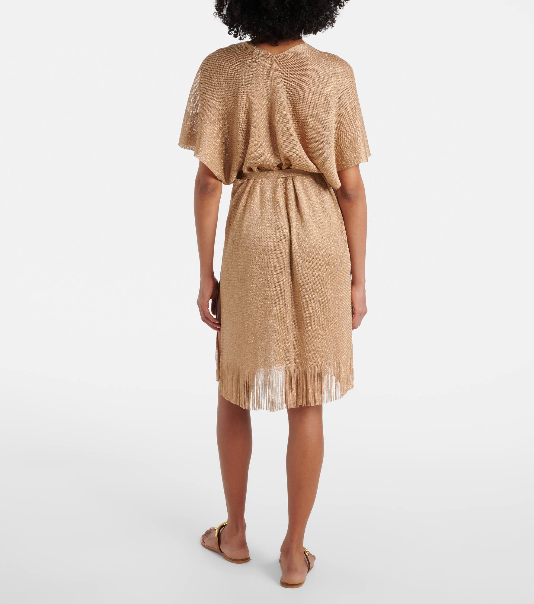 Donnola fringed beach cover-up - 3