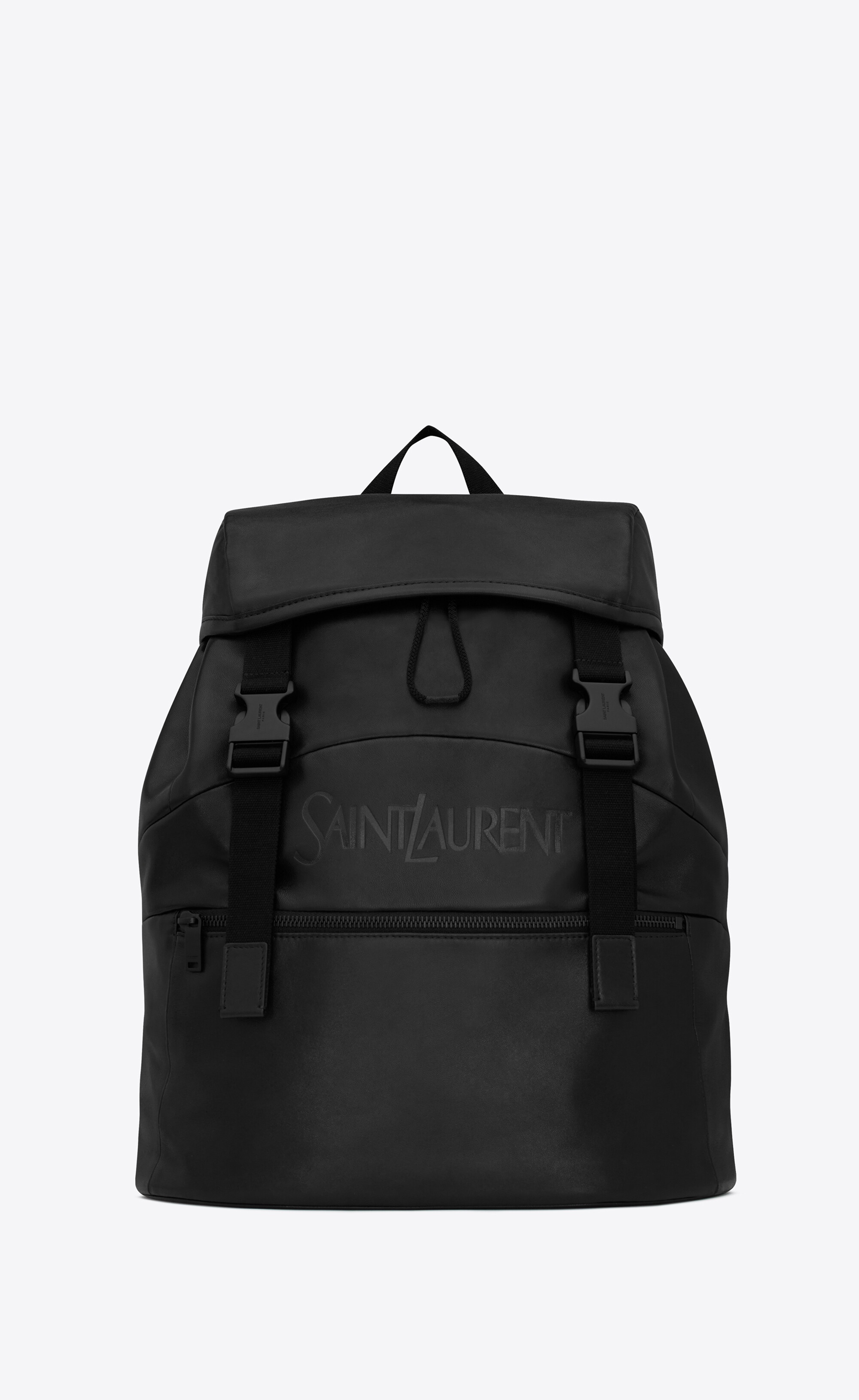 saint laurent backpack in grained leather - 1
