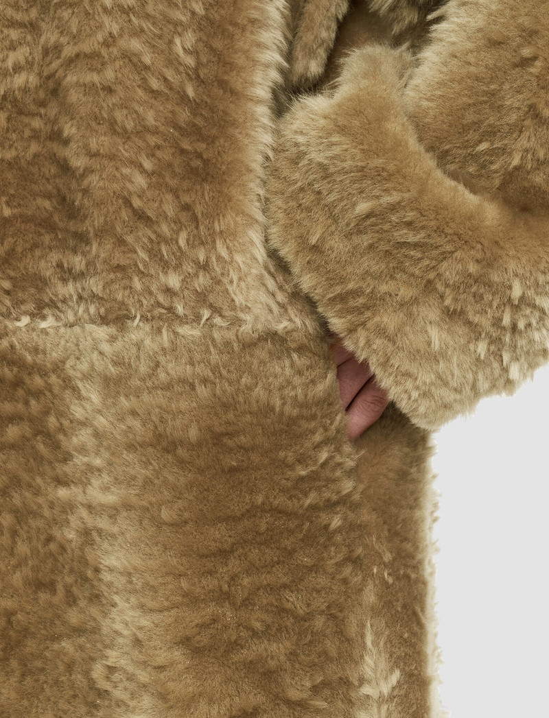 Textured Shearling Cail Coat 6