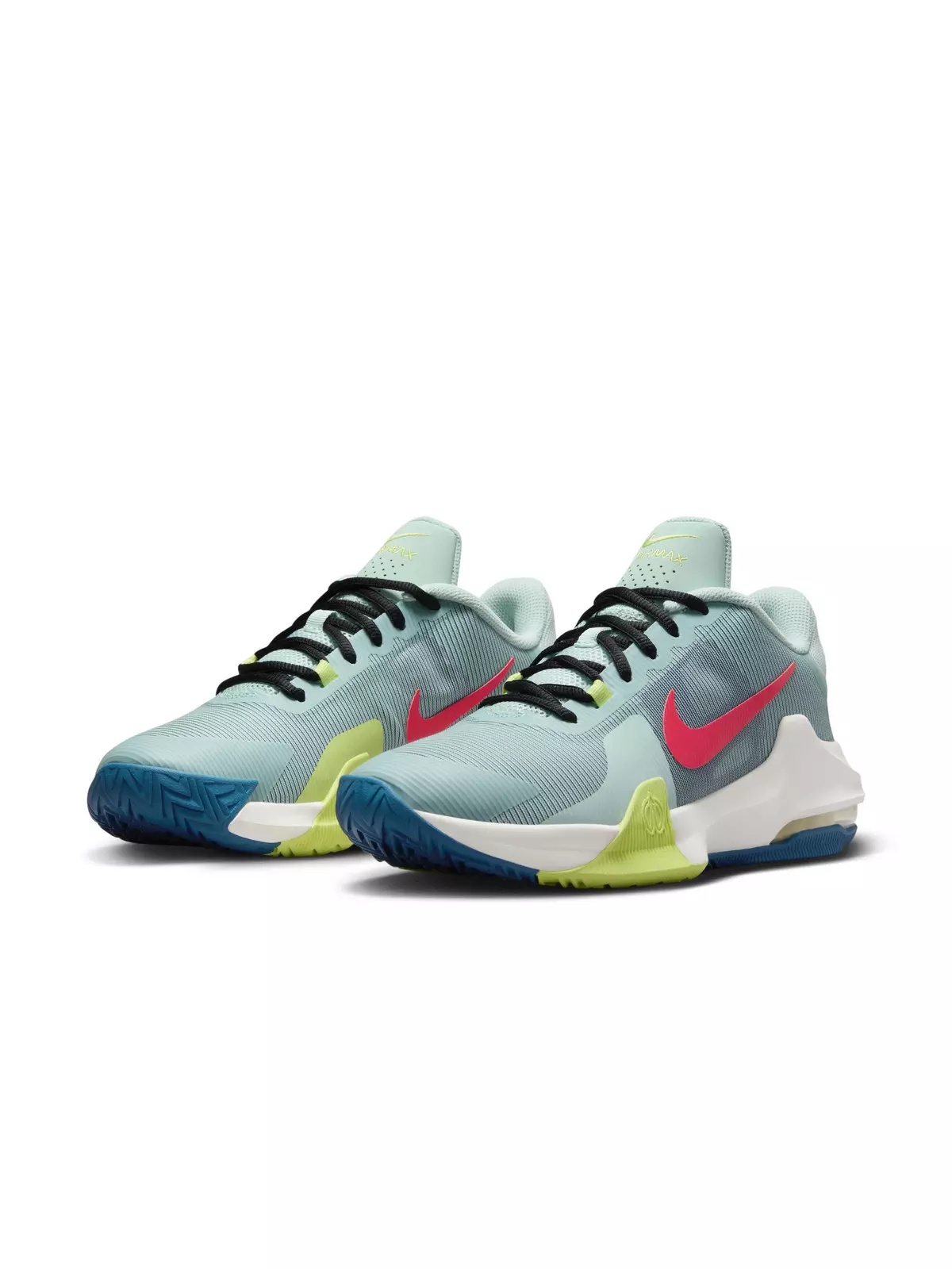 Impact 4 "Jade Ice/Bright Crimson/Industrial Blue" Men's Basketball Shoe - 3