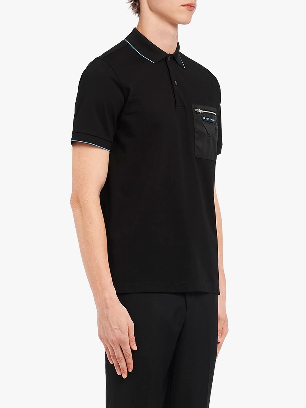 zipped pocket polo shirt - 3