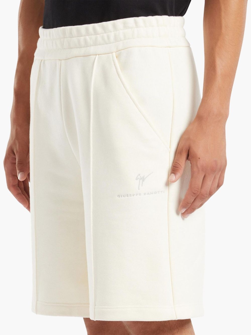 logo-embroidered shorts - 4