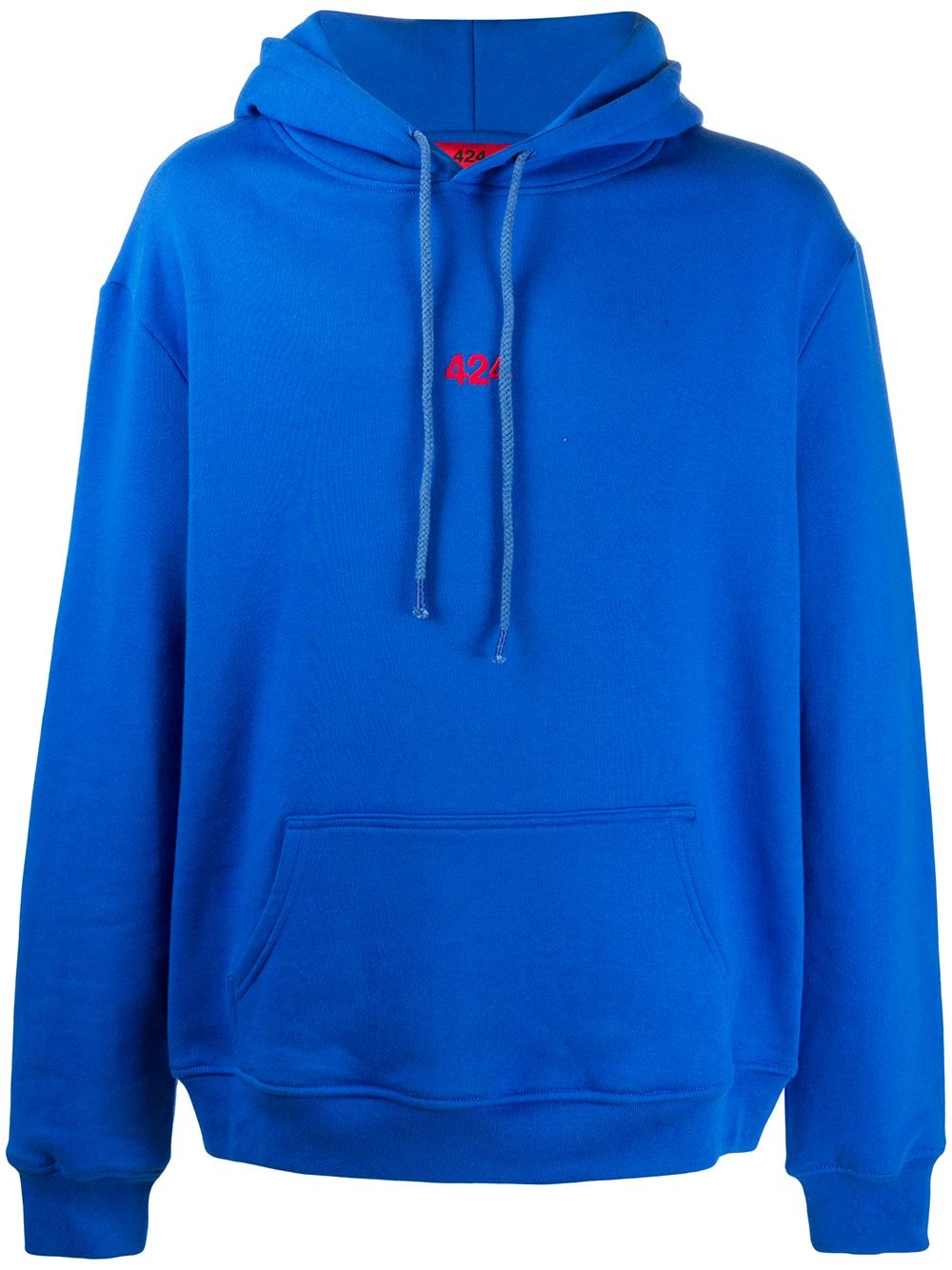 embroidered logo hoodie - 1