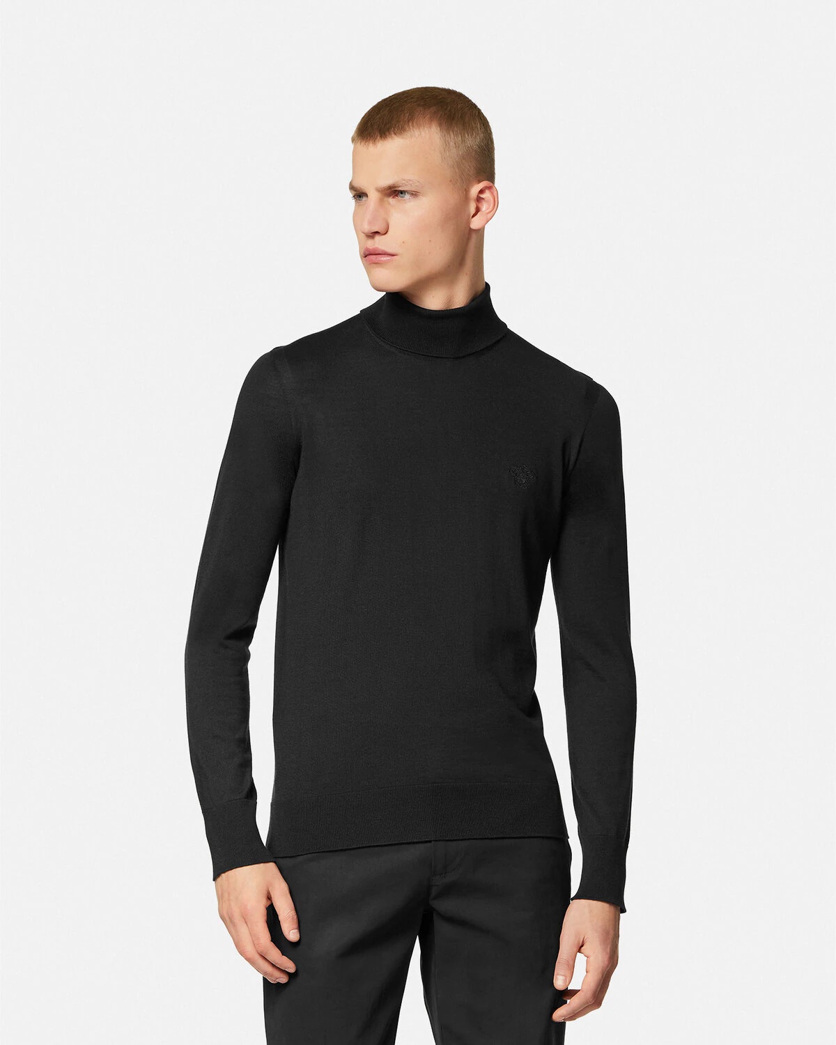 Embroidered Turtleneck Sweater - 3