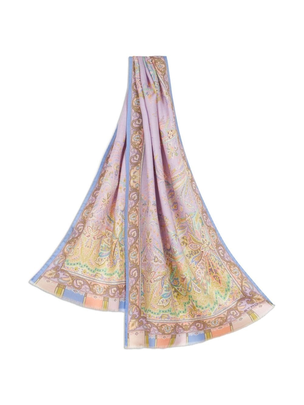 floral paisley-print scarf - 2