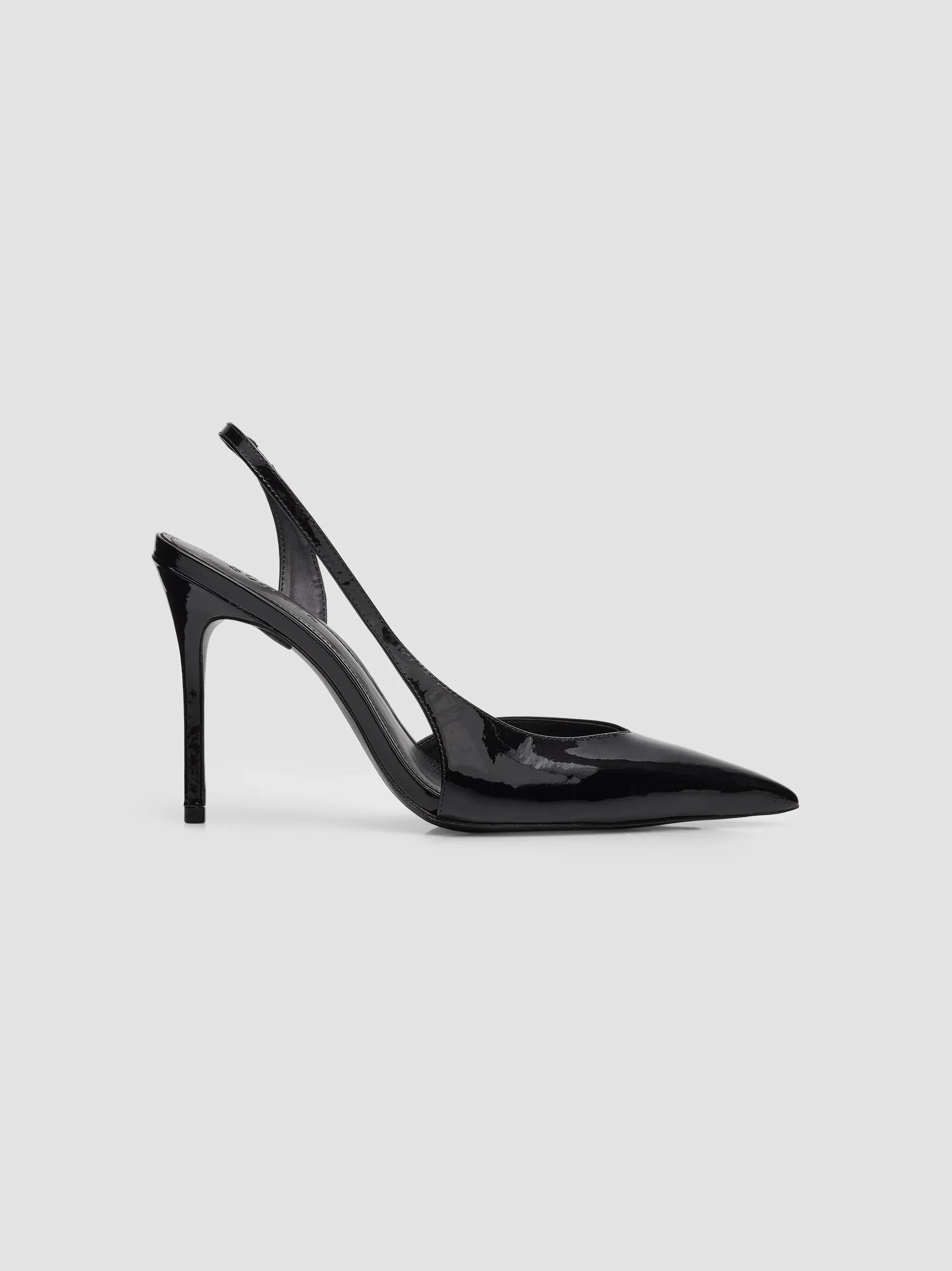 Women's Alessia 100MM Patent Leather Pumps - Black - 1