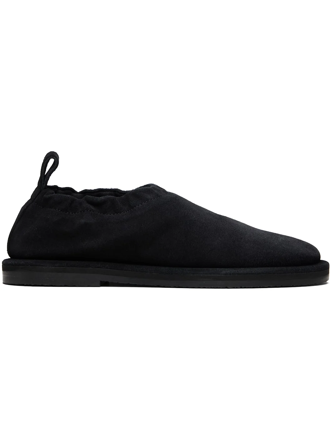 Black Korine Suede Slippers - 1