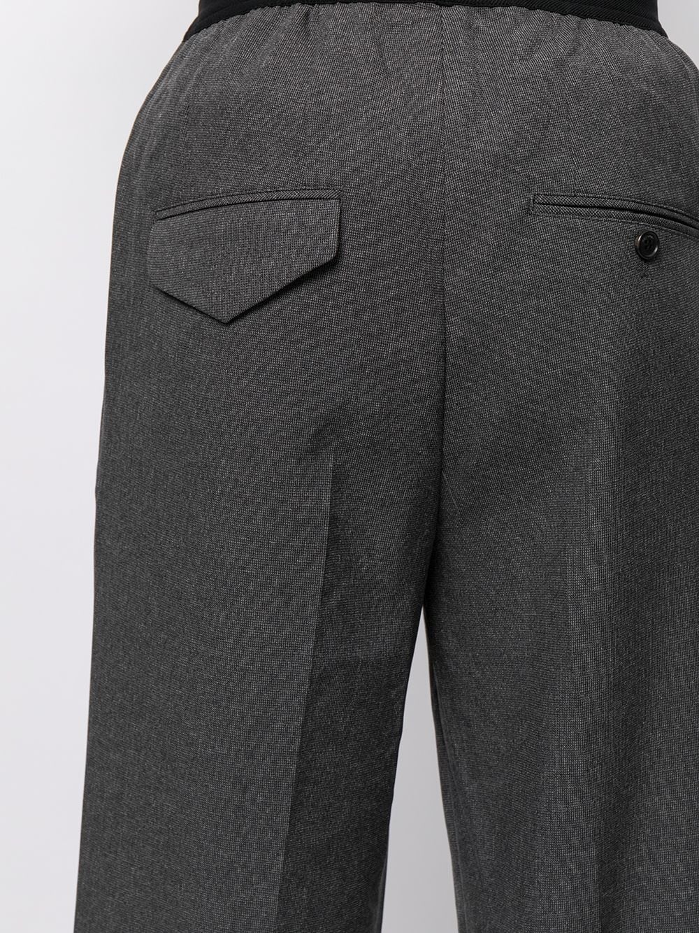 elasticated wide-leg trousers - 5
