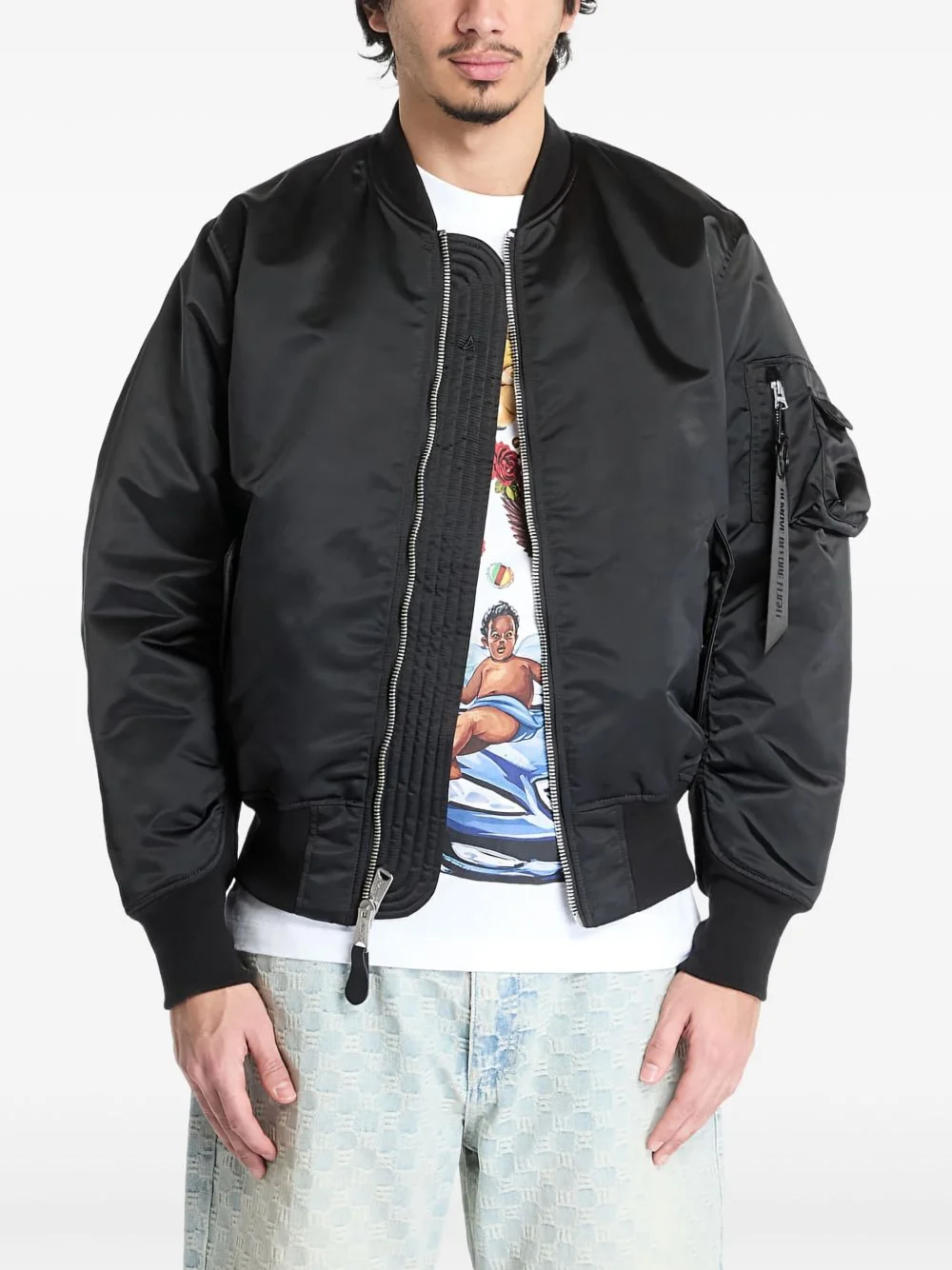 zip-up bomber jacket - 1